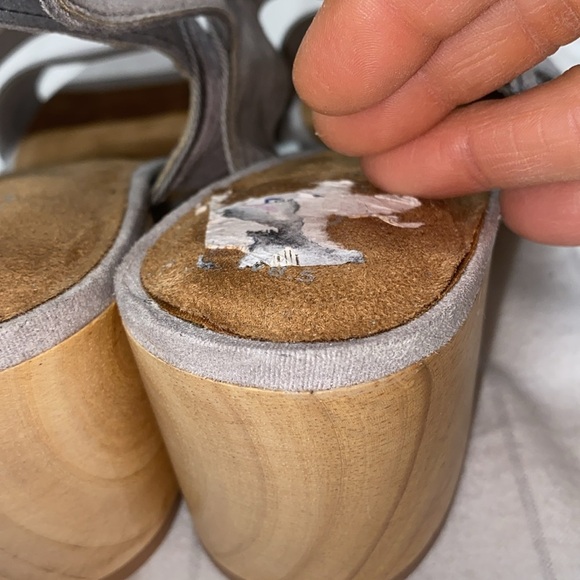 TOMS Poppy Sandal (Women, TOMS Women's Gray Sandals, Highheel Size 8.5 - Picture 5 of 9